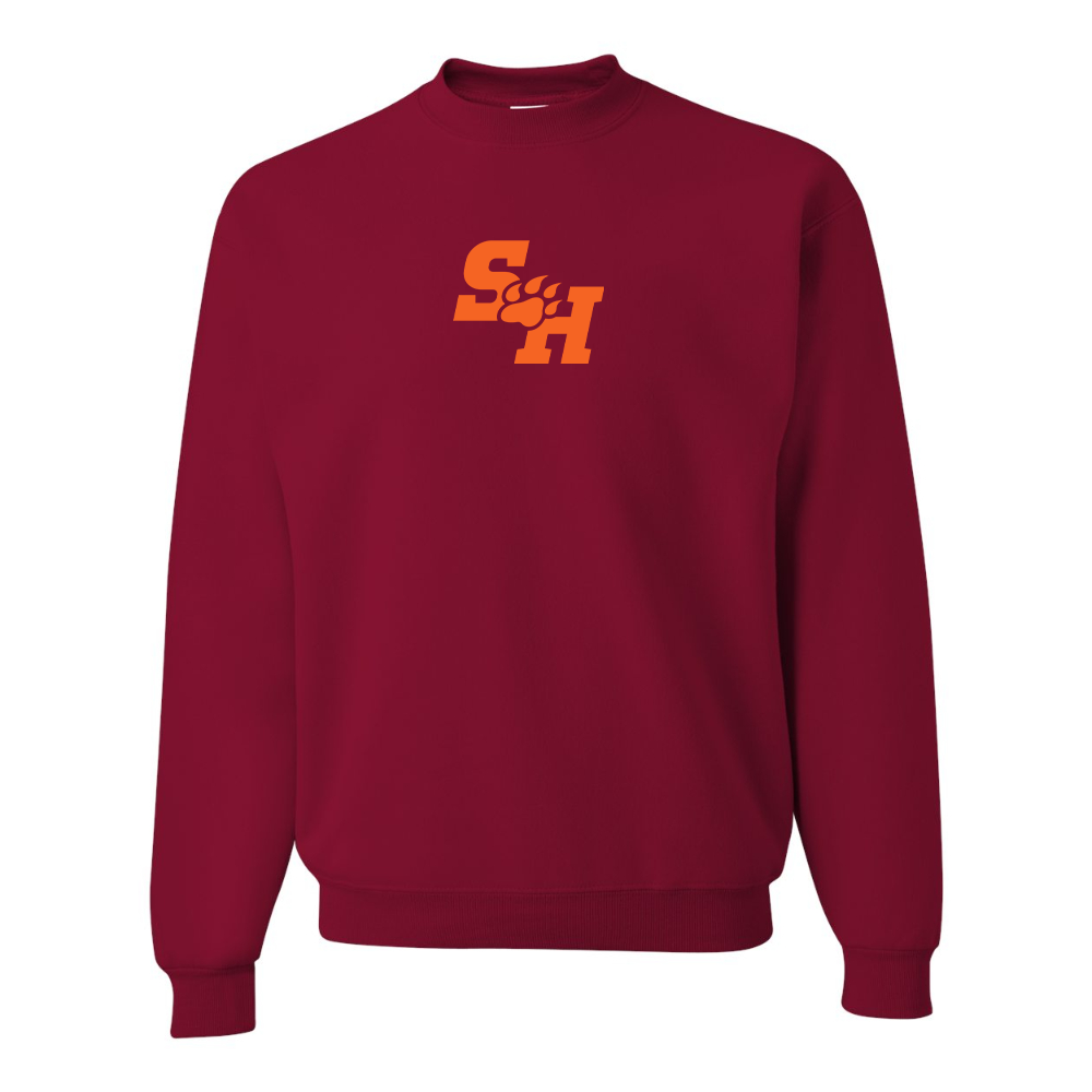 Men's Sam Houston State Bearkats Logo JERZEES NuBlend Crewneck Sweatshirt