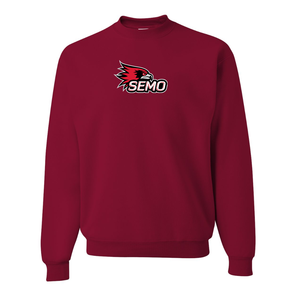 Men's SEMO Redhawks Logo JERZEES NuBlend Crewneck Sweatshirt