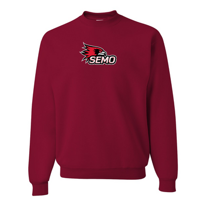 Men's SEMO Redhawks Logo JERZEES NuBlend Crewneck Sweatshirt