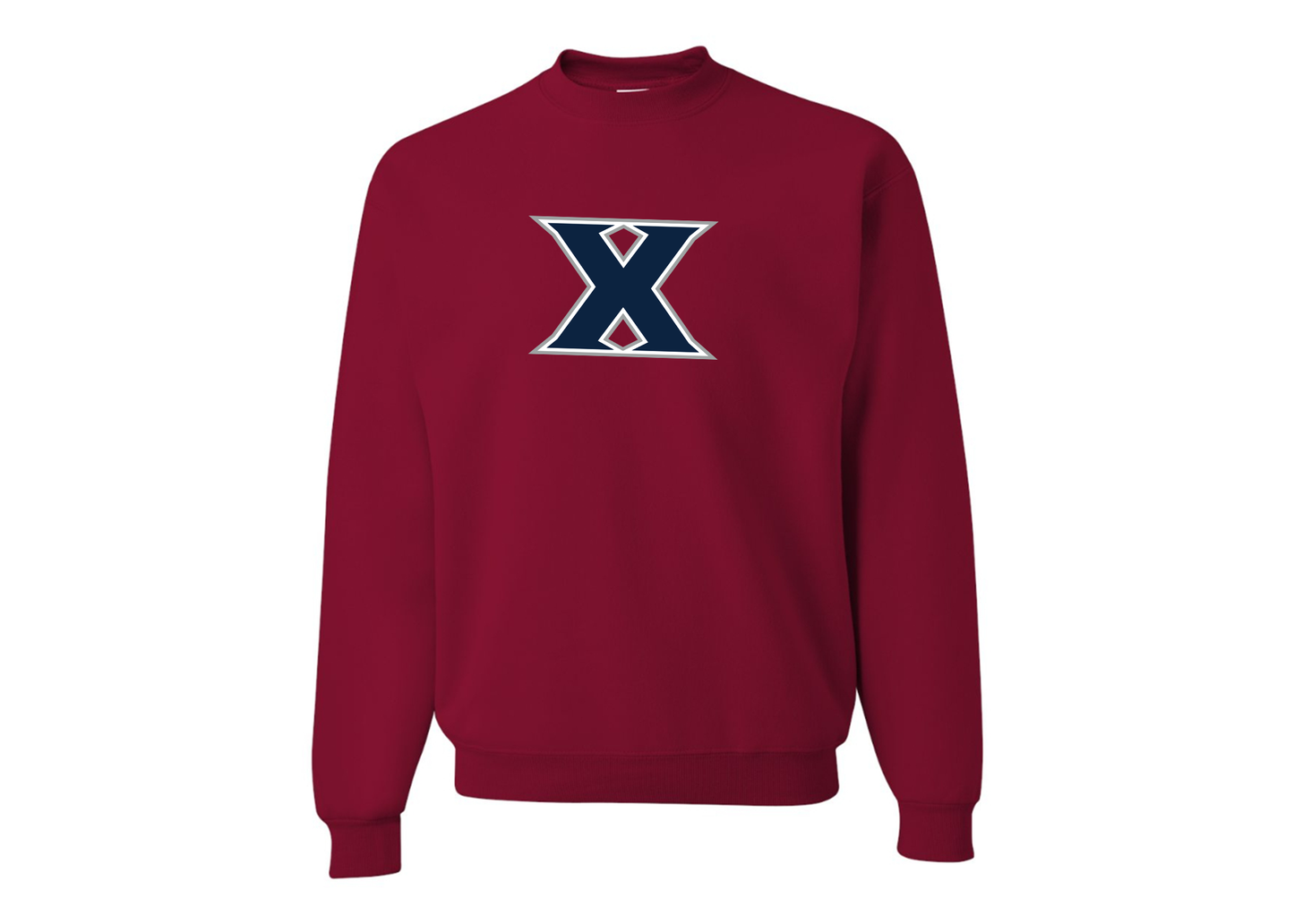 Men's Xavier Musketeers JERZEES NuBlend Crewneck Sweatshirt