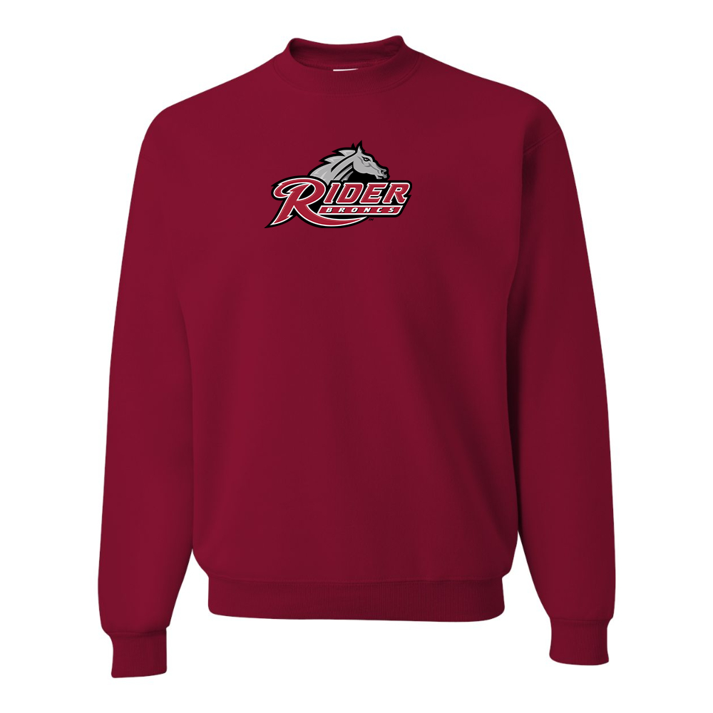 Men's Rider Broncs Logo  JERZEES NuBlend Crewneck Sweatshirt
