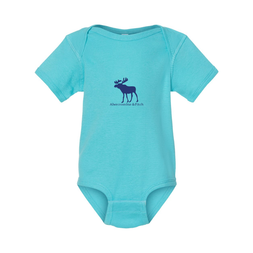 Abercrombie & Fitch Moose Logo  Rabbit Skins Infant Baby Rib Bodysuit