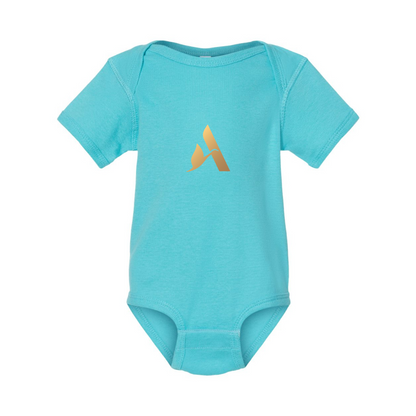 Accor Golden Logo Rabbit Skins Infant Baby Rib Bodysuit