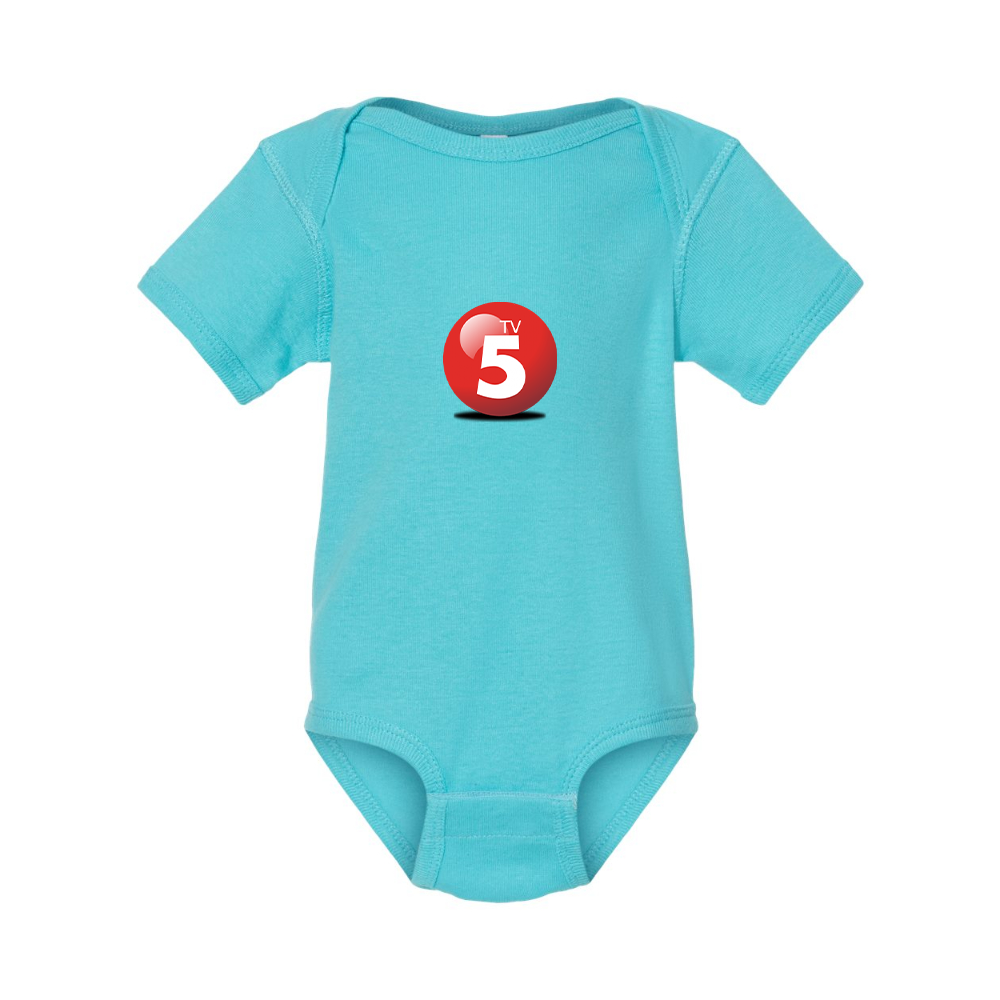 ABC TV5 Logo Rabbit Skins Infant Baby Rib Bodysuit