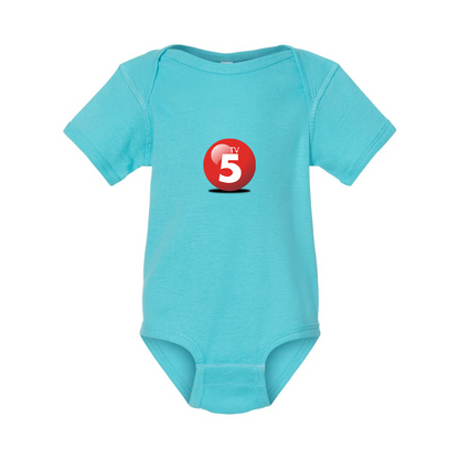 ABC TV5 Logo Rabbit Skins Infant Baby Rib Bodysuit