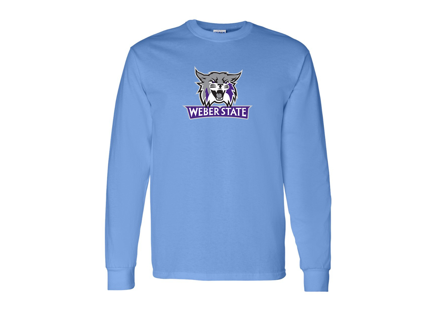 Men's Weber State Wildcats Gildan Heavy Cotton Long Sleeve T-Shirt