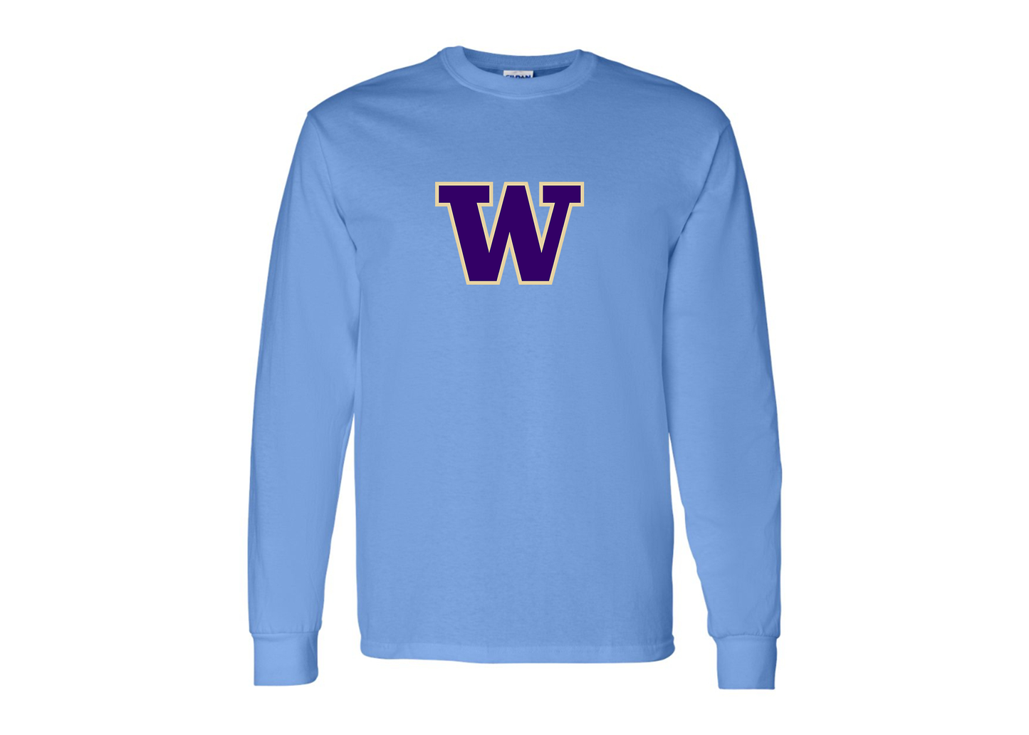 Men's Washington Huskies Gildan Heavy Cotton Long Sleeve T-Shirt