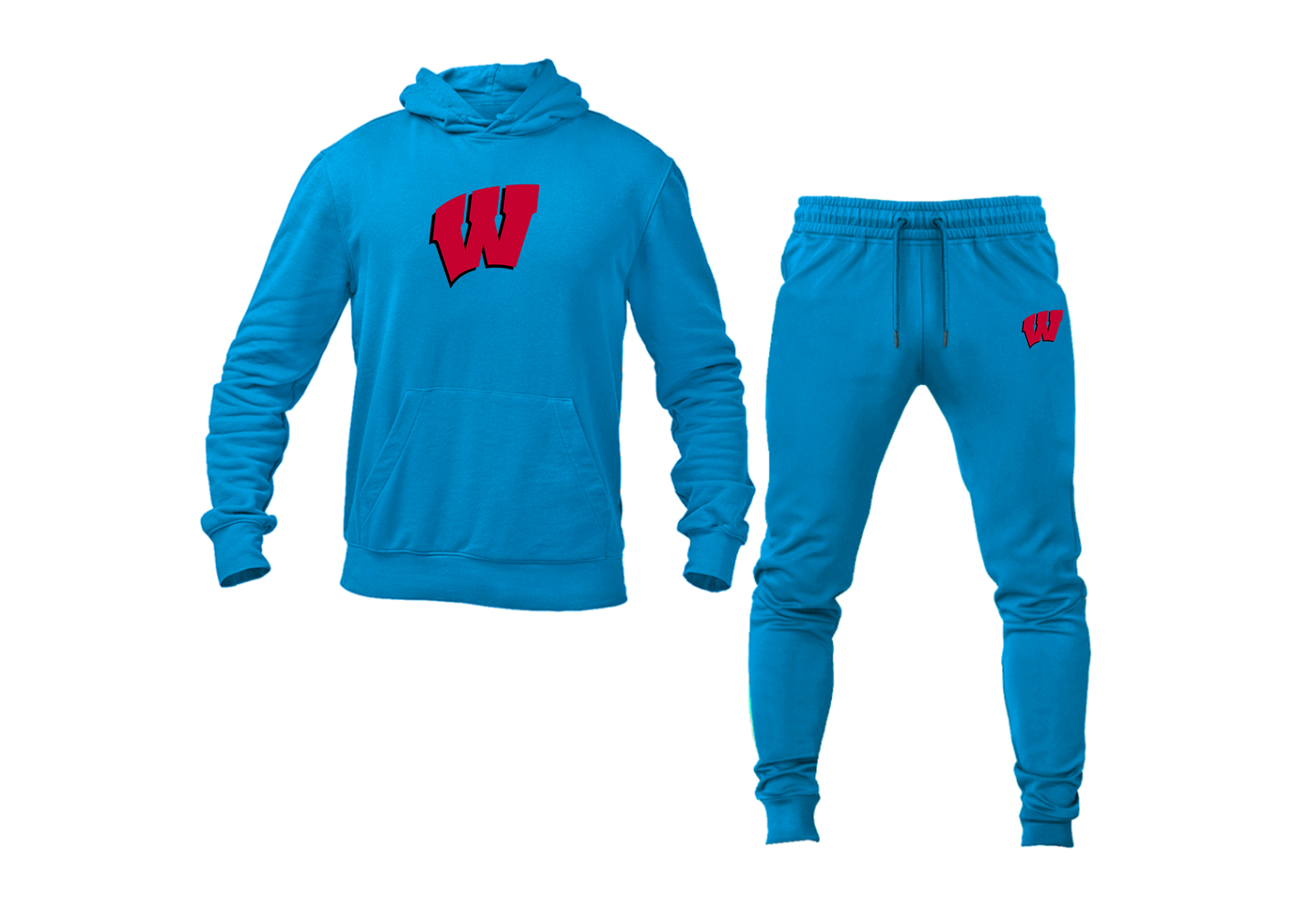 Men's Wisconsin Badgers Hoodie Joggers Set