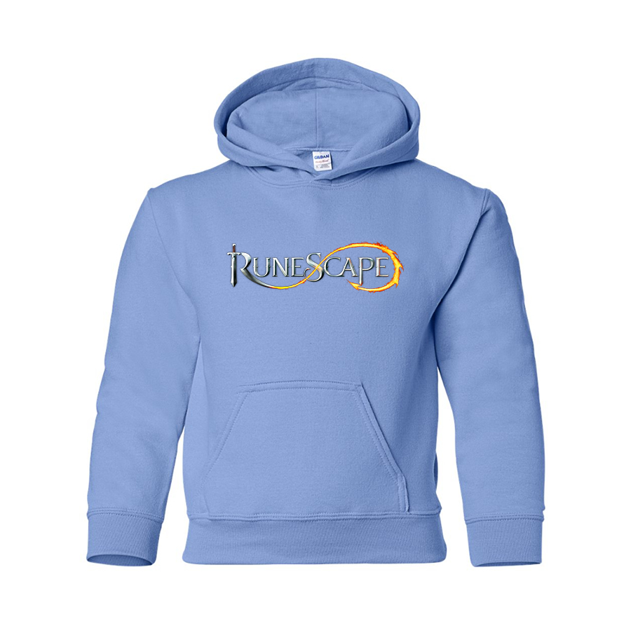 Youth Runescape Logo Gildan Heavy Blend  Hooded Sweatshirt