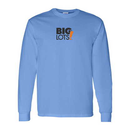 Men's Big Lots Logo Gildan Heavy Cotton Long Sleeve T-Shirt