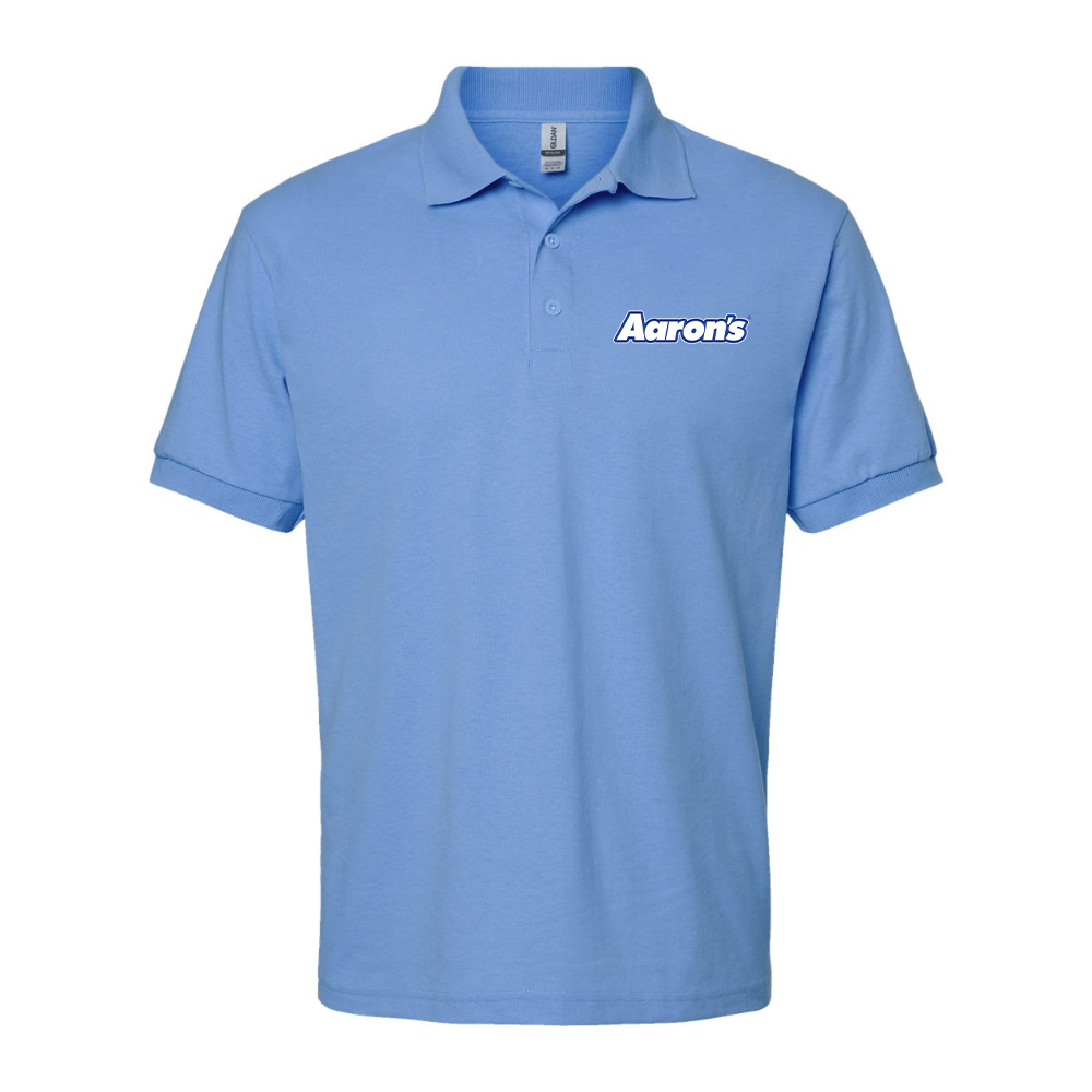 Men's Aaron_s Logo Gildan Dry Blend Jersey Polo