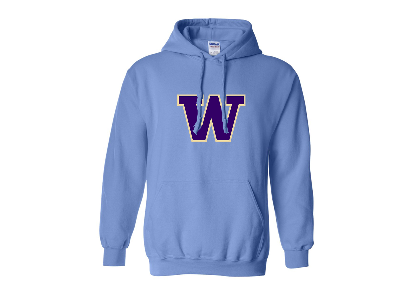 Men's Washington Huskies Gildan  Heavy Blend Hooded Sweatshirt