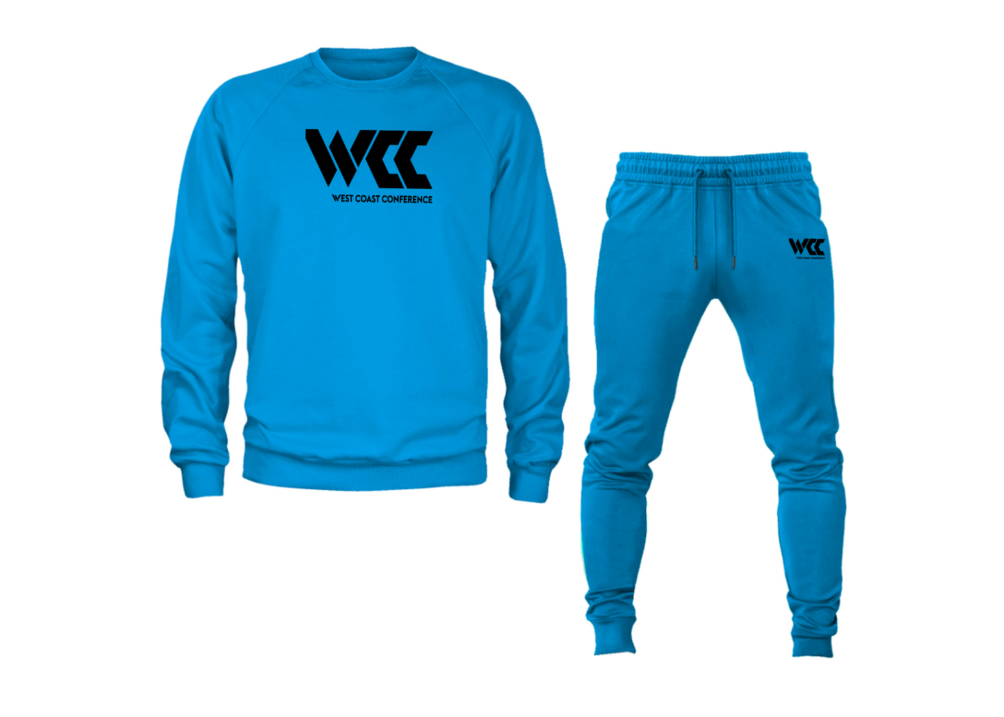 Men's West Coast Conference Crewneck Sweatshirt Joggers Suit