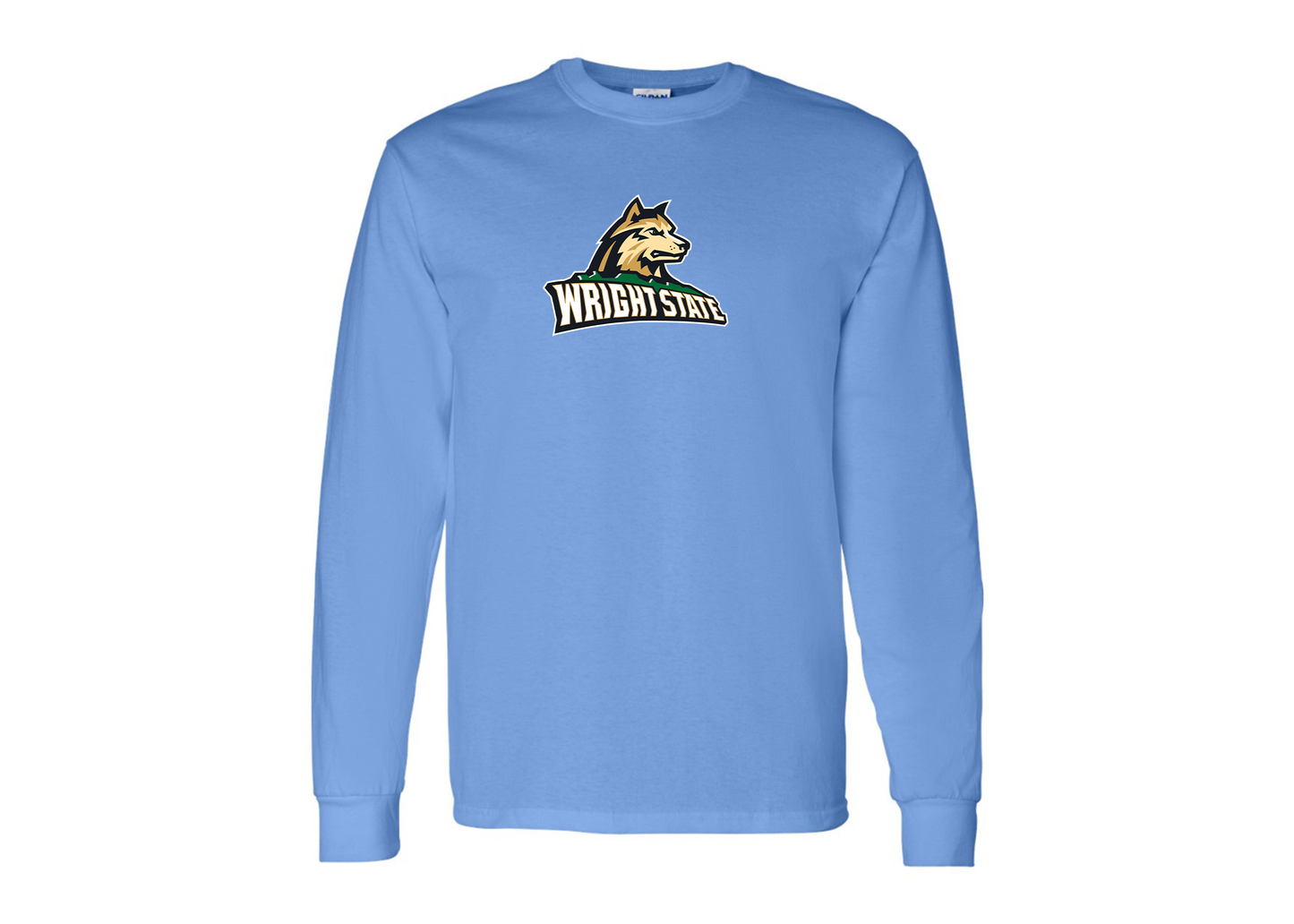 Men's Wright State Raiders Gildan Heavy Cotton Long Sleeve T-Shirt