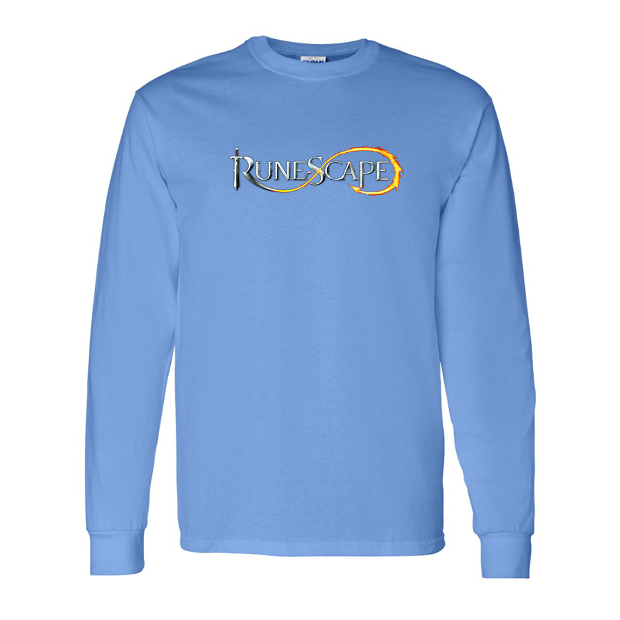 Men's Runescape Logo Gildan Heavy Cotton Long Sleeve T-Shirt