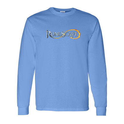 Men's Runescape Logo Gildan Heavy Cotton Long Sleeve T-Shirt
