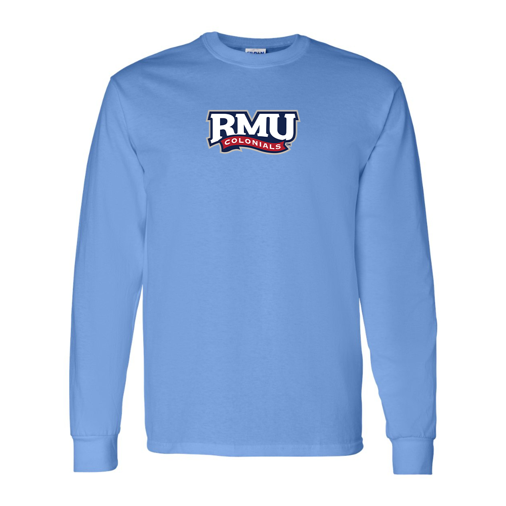 Men's Robert Morris Colonials Logo Gildan Heavy Cotton Long Sleeve T-Shirt