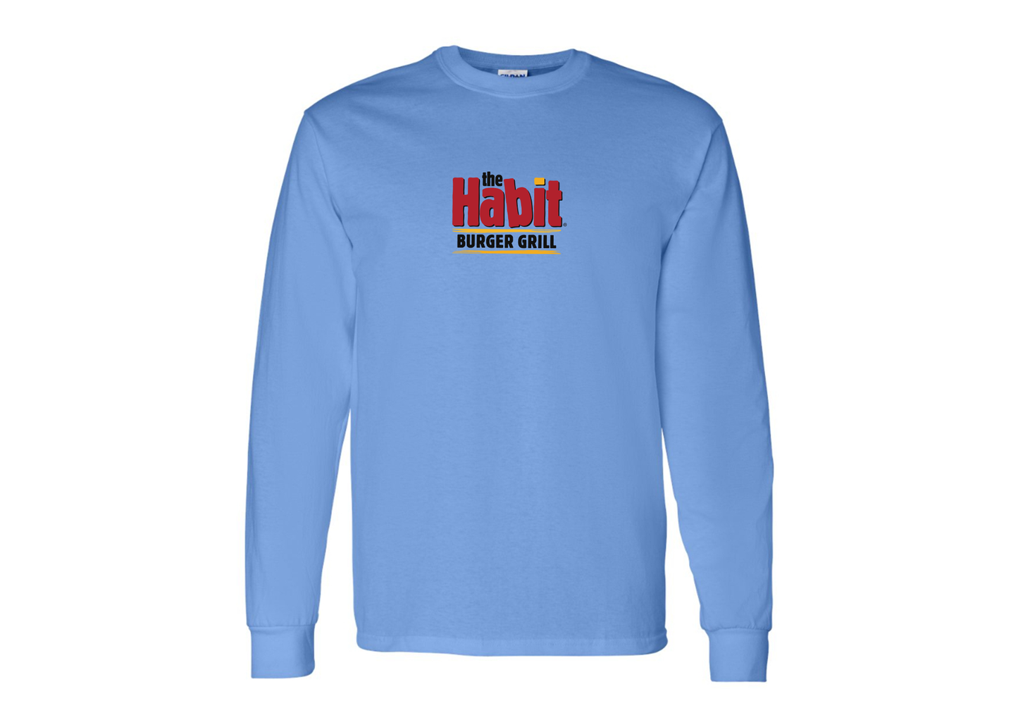 Men's The Habit Burger Grill Gildan Heavy Cotton Long Sleeve T-Shirt