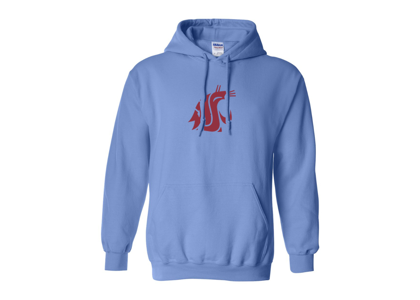 Men's Washington State Cougars Gildan  Heavy Blend Hooded Sweatshirt