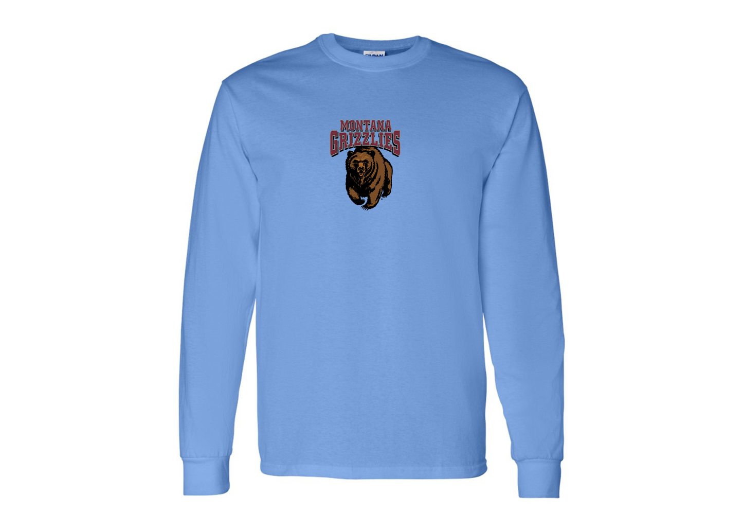 Men's Montana Grizzliesl Gildan Heavy Cotton Long Sleeve T-Shirt