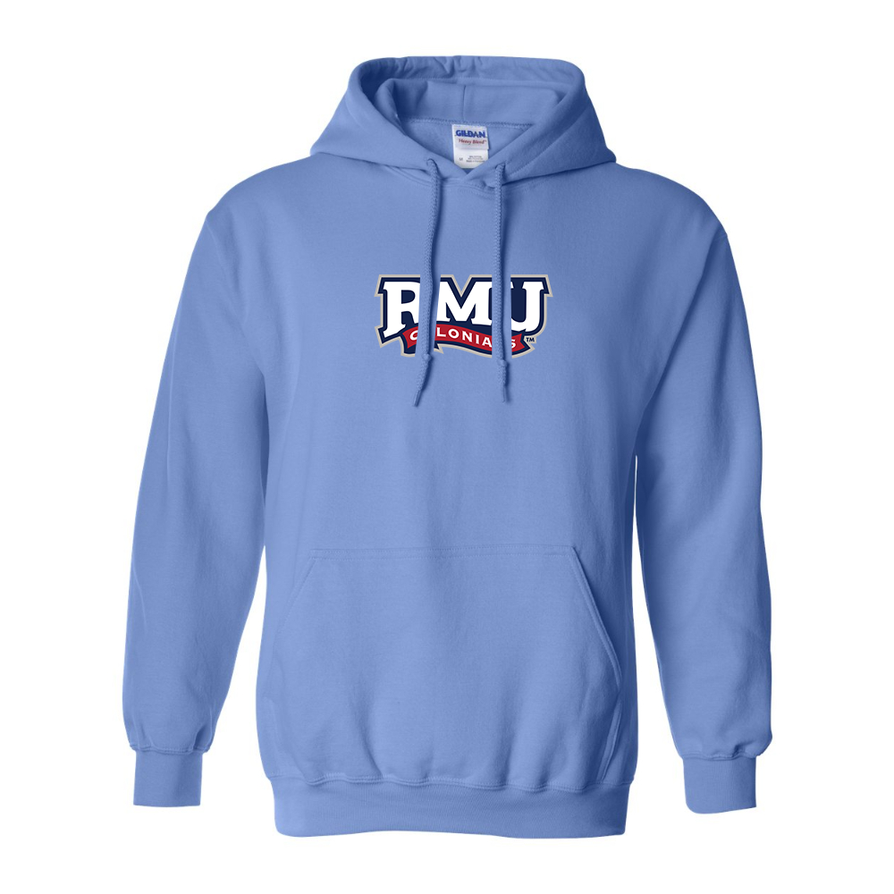 Men's Robert Morris Colonials Logo Gildan  Heavy Blend Hooded Sweatshirt