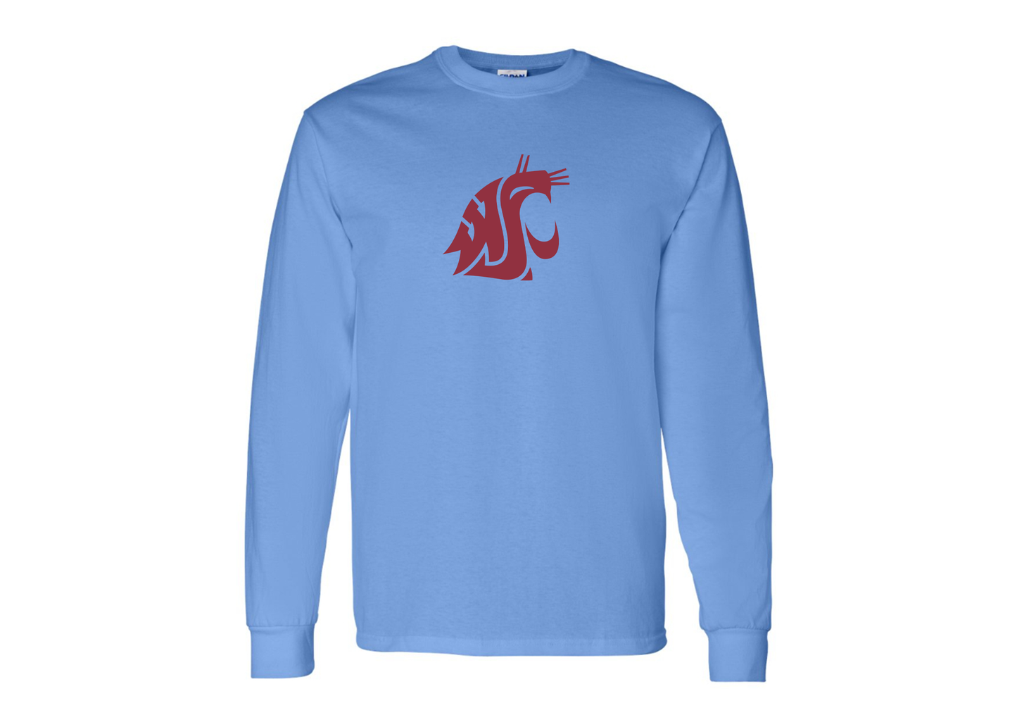 Men's Washington State Cougars Gildan Heavy Cotton Long Sleeve T-Shirt