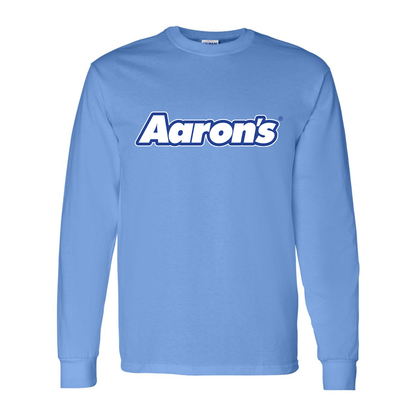 Men's Aaron_s Logo Gildan Heavy Cotton Long Sleeve T-Shirt