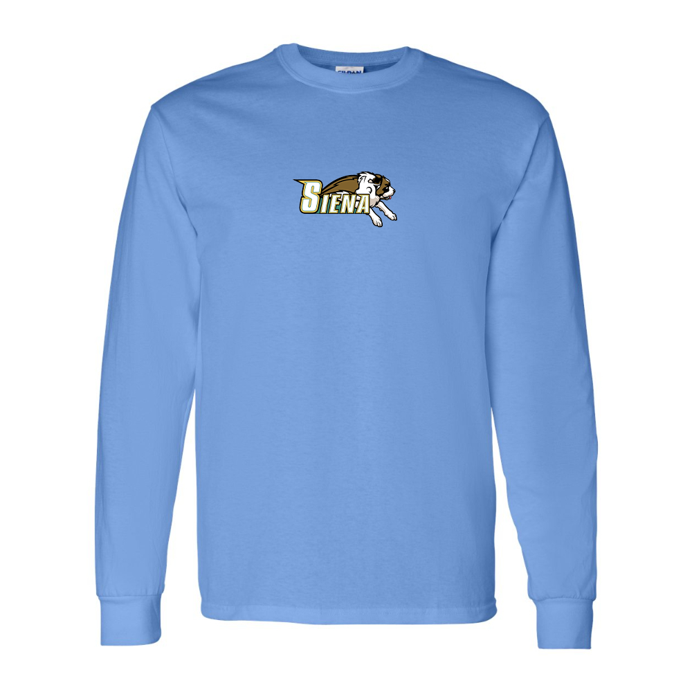Men's Siena Saints Logo Gildan Heavy Cotton Long Sleeve T-Shirt
