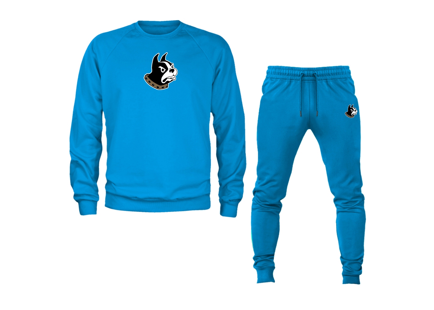 Men's Wofford Terriers Crewneck Sweatshirt Joggers Suit