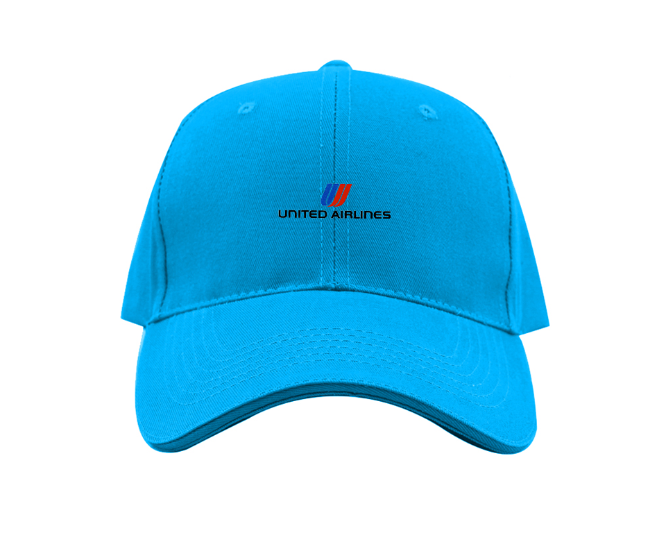 United Airlines Logo Dad Baseball Cap Hat