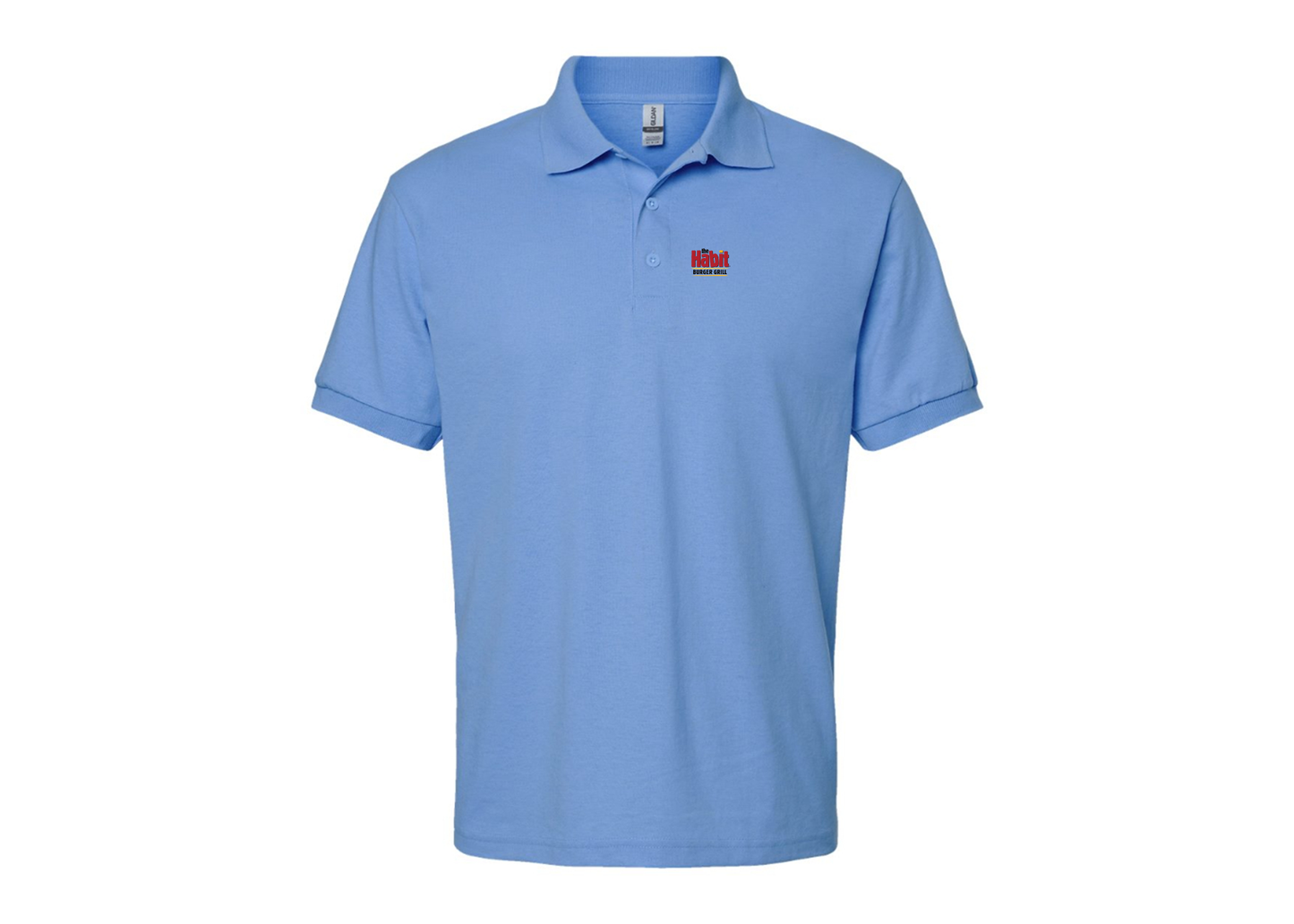 Men's The Habit Burger Grill Gildan Dry Blend Jersey Polo