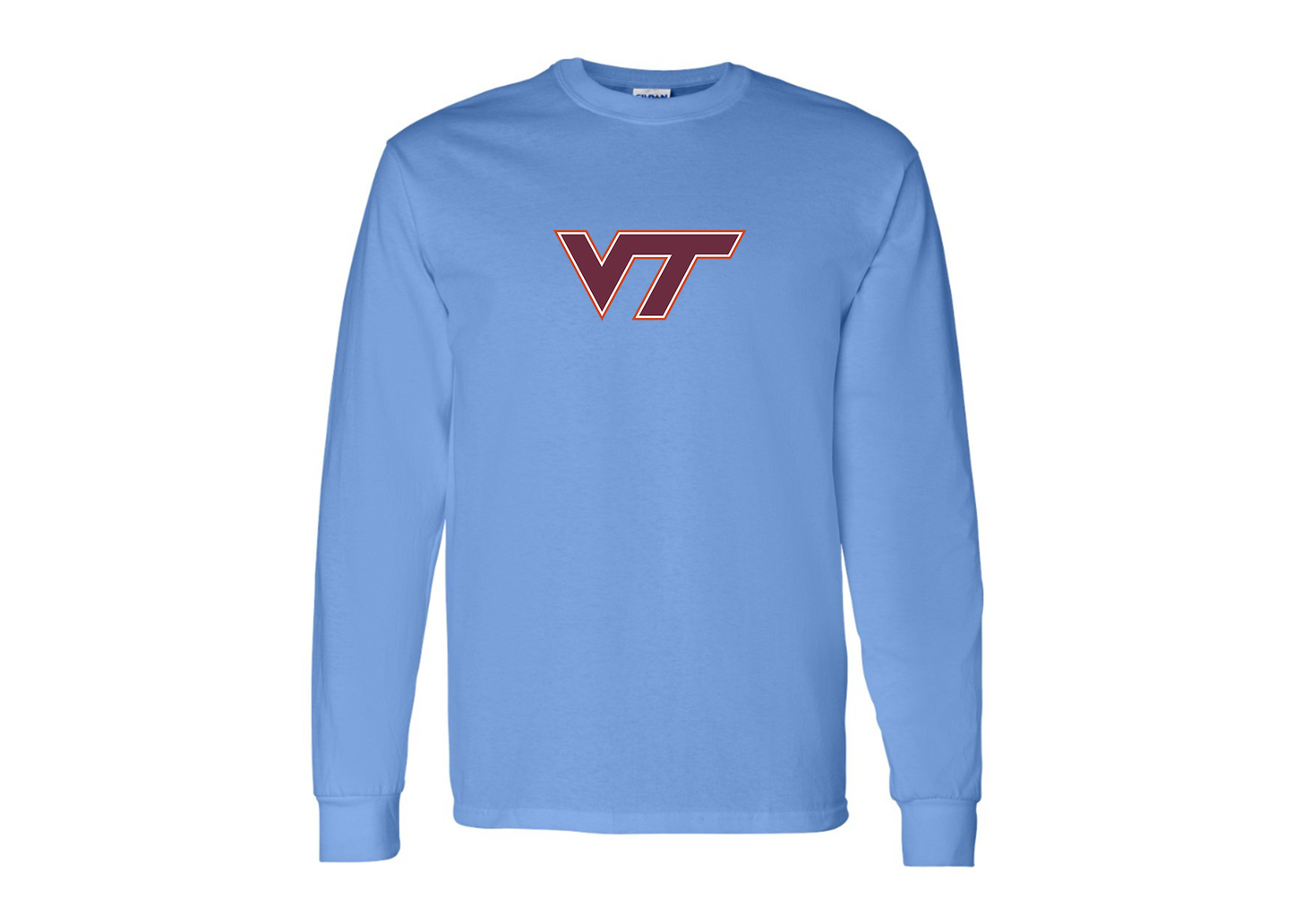 Men's Virginia Tech Hokies Gildan Heavy Cotton Long Sleeve T-Shirt