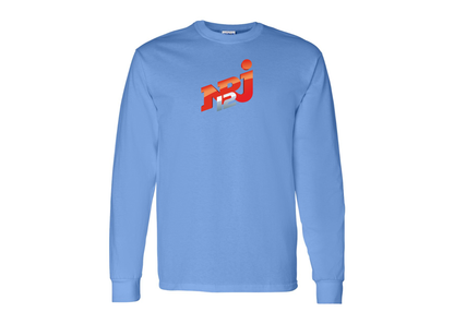 Men's NRJ 12 Logo Gildan Heavy Cotton Long Sleeve T-Shirt