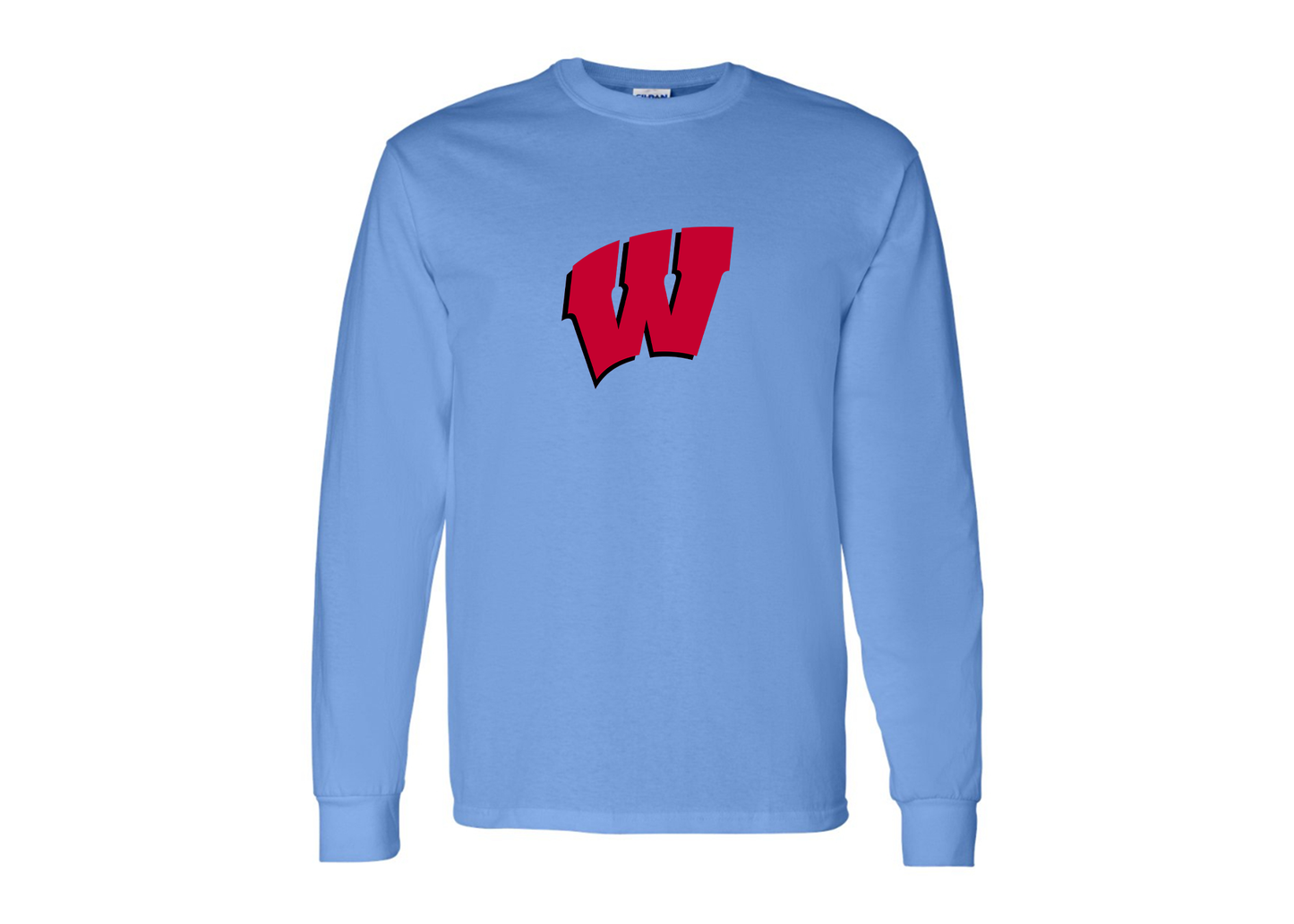 Men's Wisconsin Badgers Gildan Heavy Cotton Long Sleeve T-Shirt