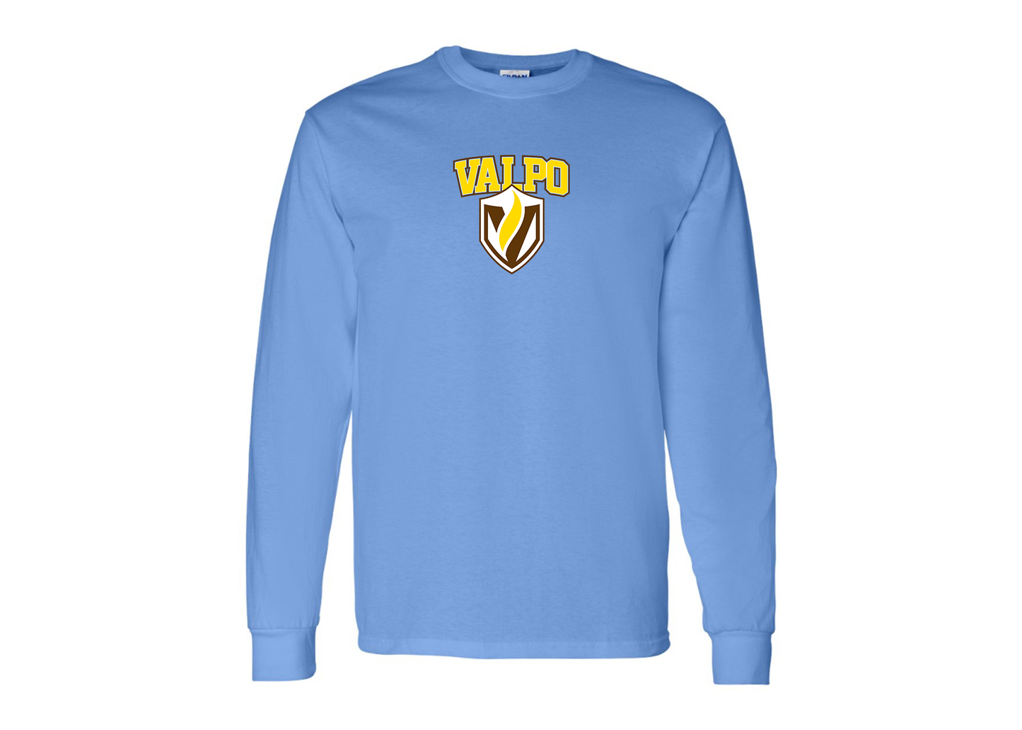 Men's Valparaiso Crusaders Gildan Heavy Cotton Long Sleeve T-Shirt