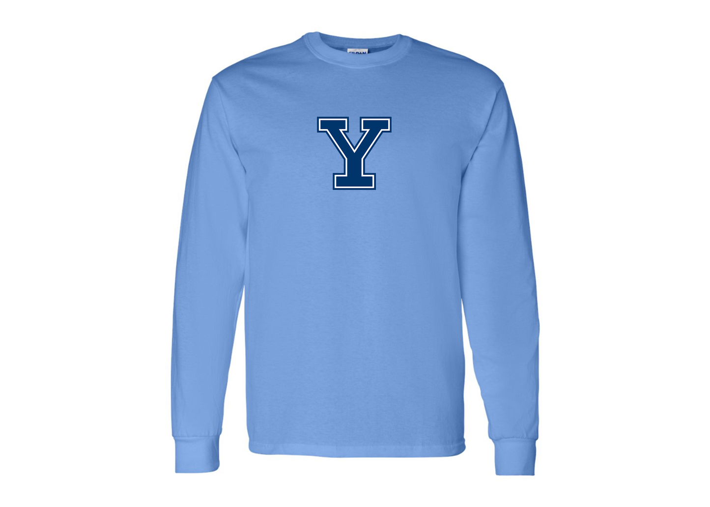Men's Yale Bulldogs Gildan Heavy Cotton Long Sleeve T-Shirt