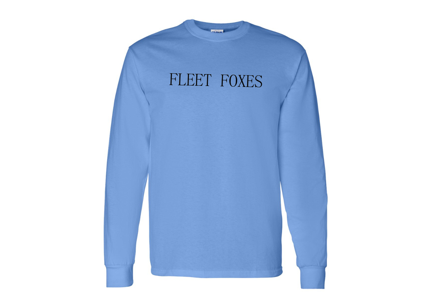 Men's Fleet Foxes Logo Gildan Heavy Cotton Long Sleeve T-Shirt