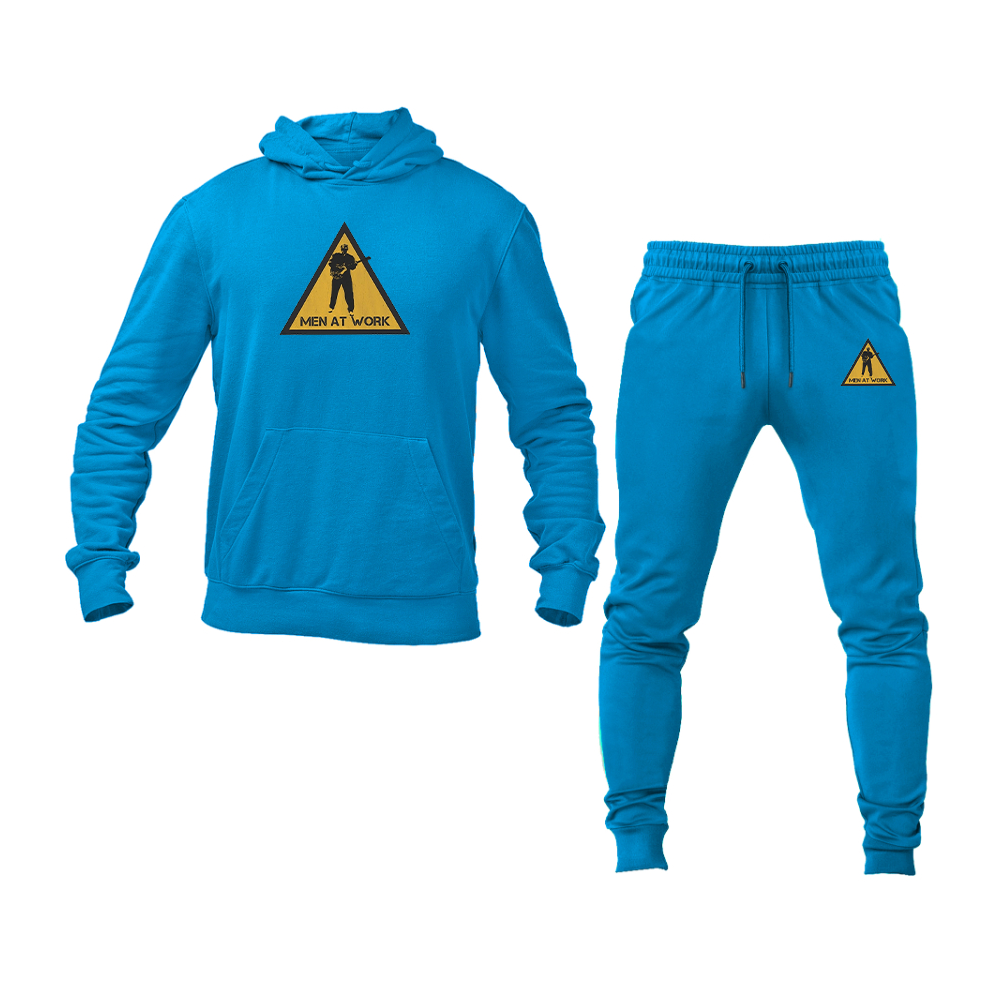Men's Men at Work Logo Hoodie Joggers Set