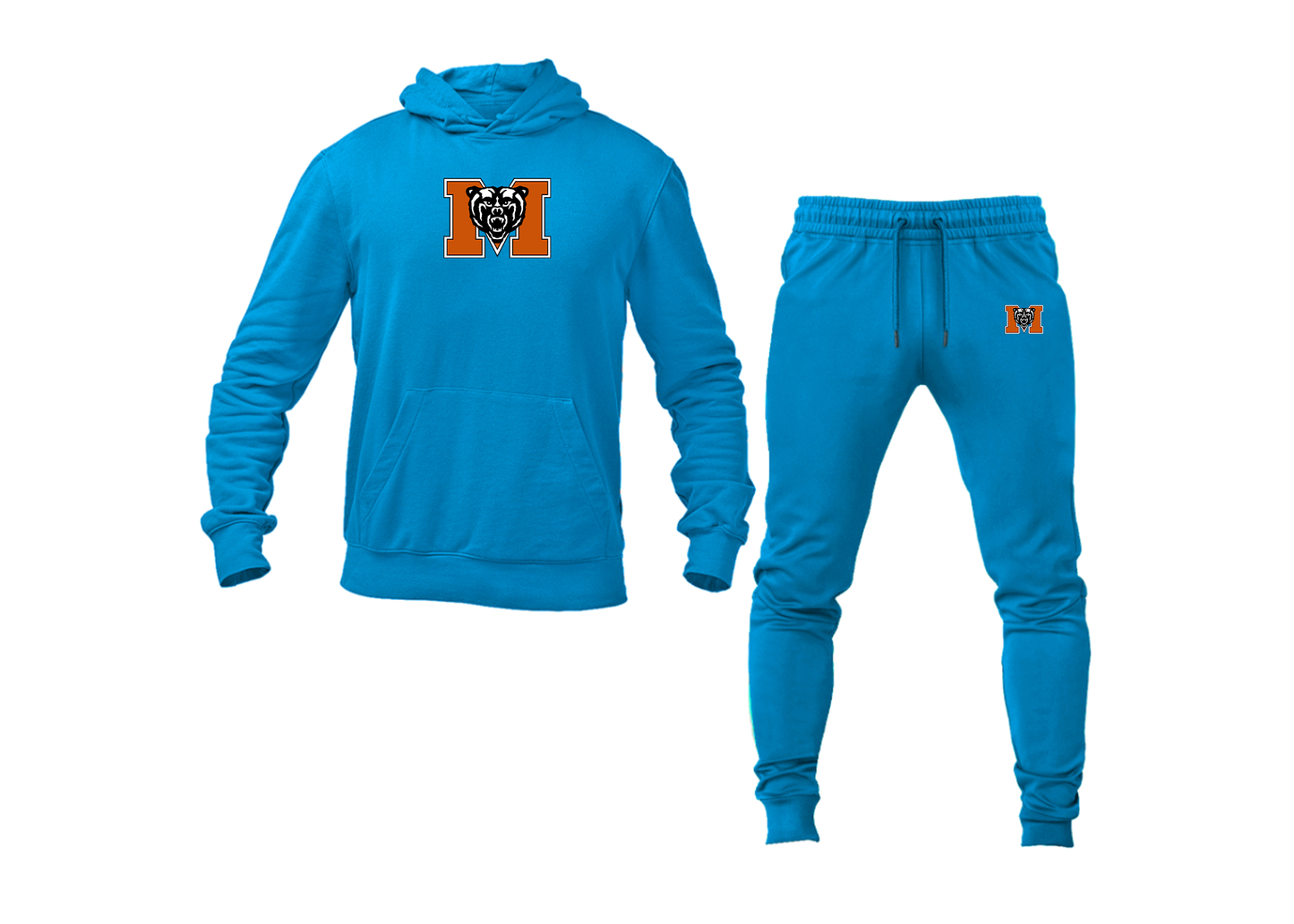 Men's Mercer Bears Logo Hoodie Joggers Set
