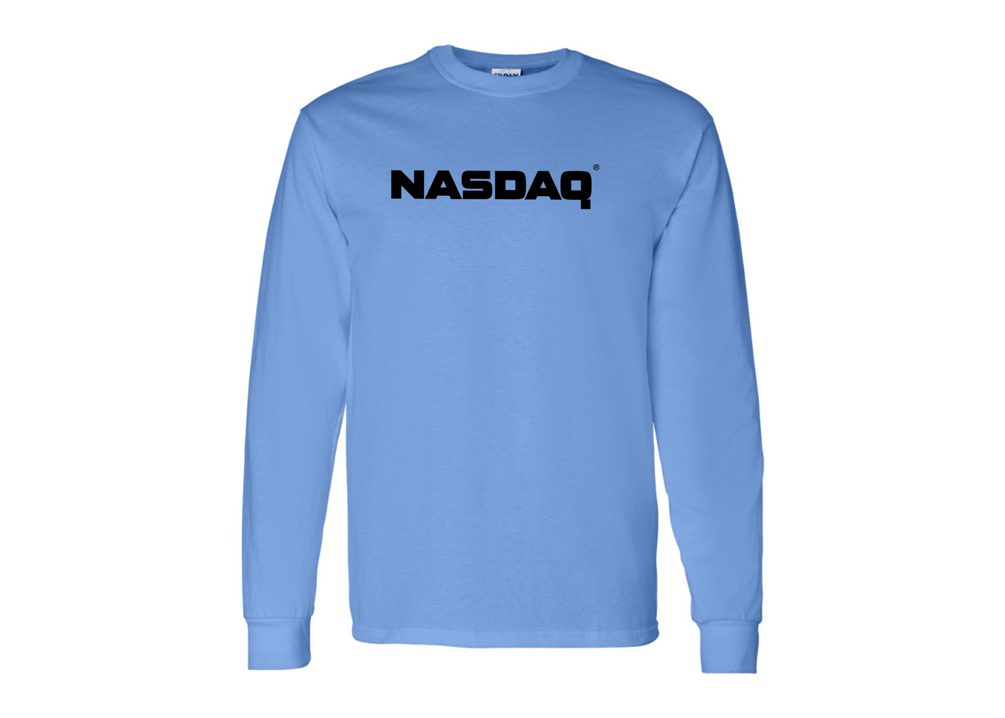 Men's Nasdaq Logo Gildan Heavy Cotton Long Sleeve T-Shirt