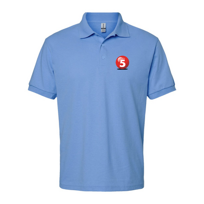 Men's ABC TV5 Logo Gildan Dry Blend Jersey Polo