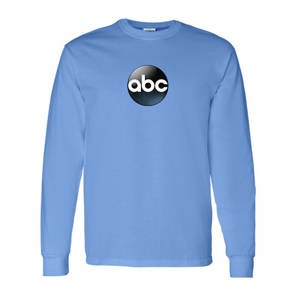 Men's Abc Logo Gildan Heavy Cotton Long Sleeve T-Shirt