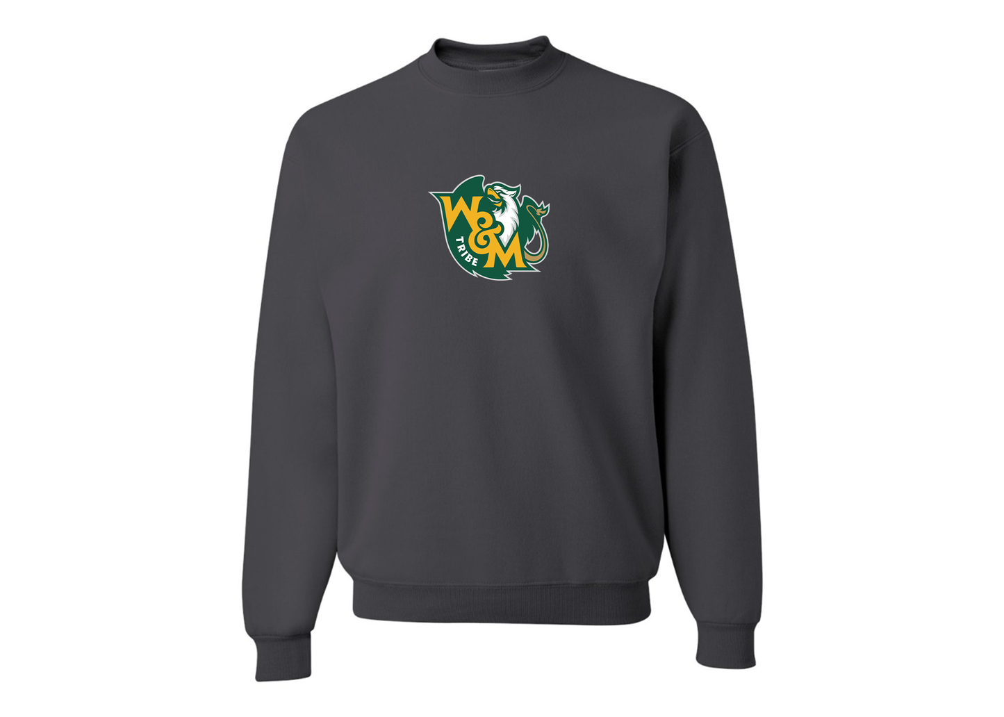 Men's William and Mary Tribe JERZEES NuBlend Crewneck Sweatshirt