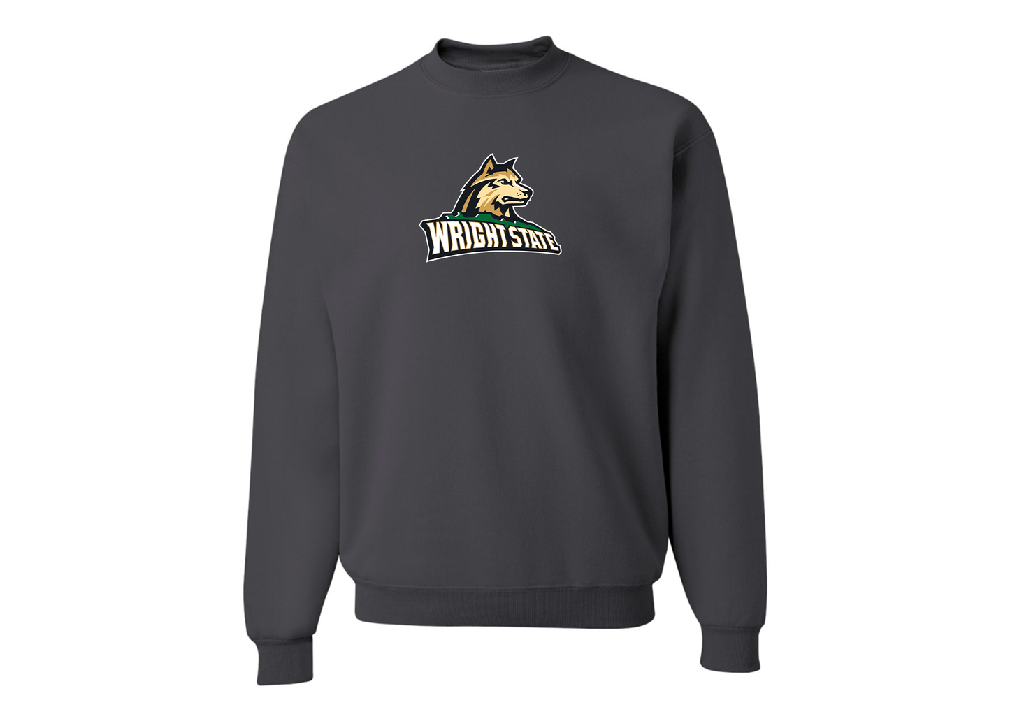 Men's Wright State Raiders JERZEES NuBlend Crewneck Sweatshirt