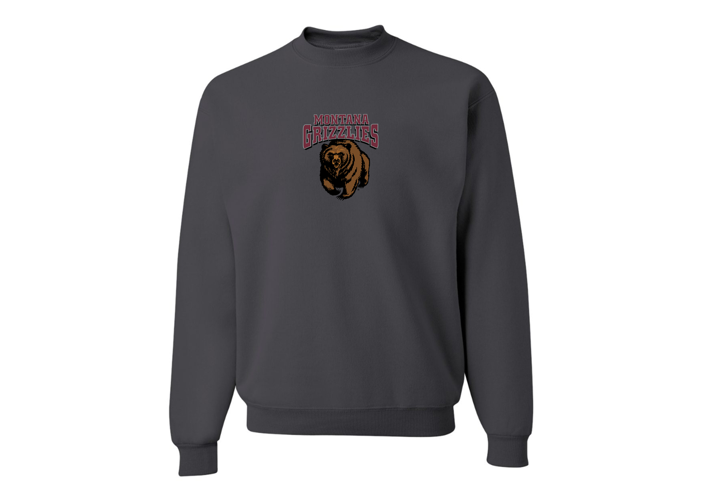 Men's Montana Grizzliesl JERZEES NuBlend Crewneck Sweatshirt