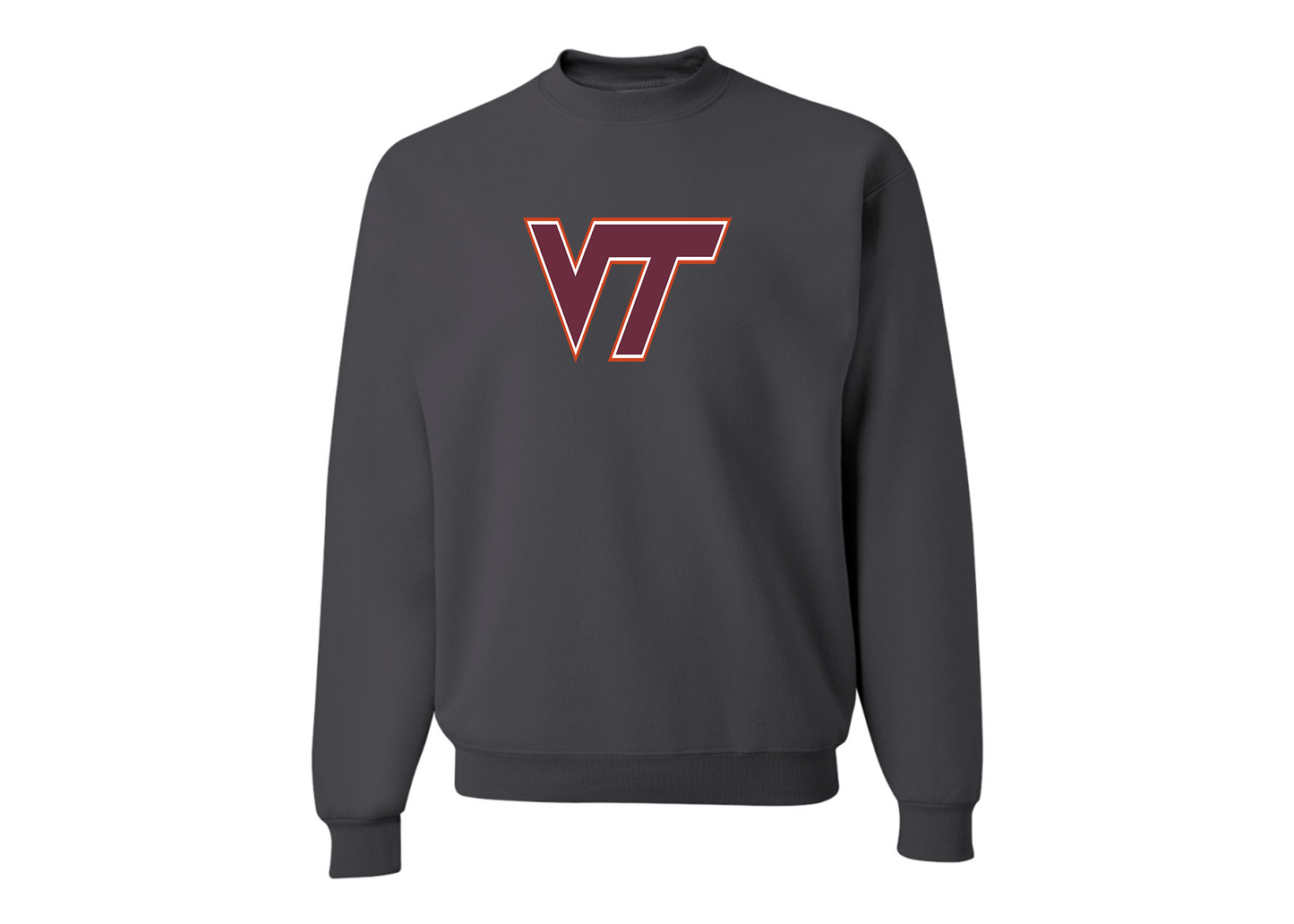 Men's Virginia Tech Hokies JERZEES NuBlend Crewneck Sweatshirt