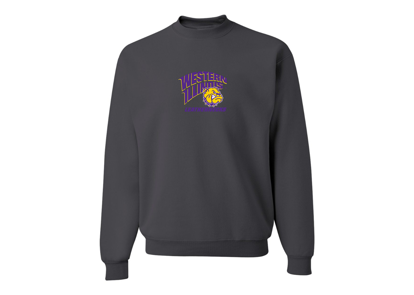 Men's Western Illinois Leathernecks JERZEES NuBlend Crewneck Sweatshirt