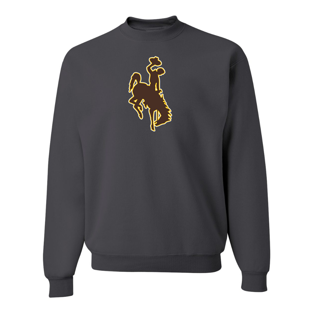 Men's Wyoming Cowboys JERZEES NuBlend Crewneck Sweatshirt