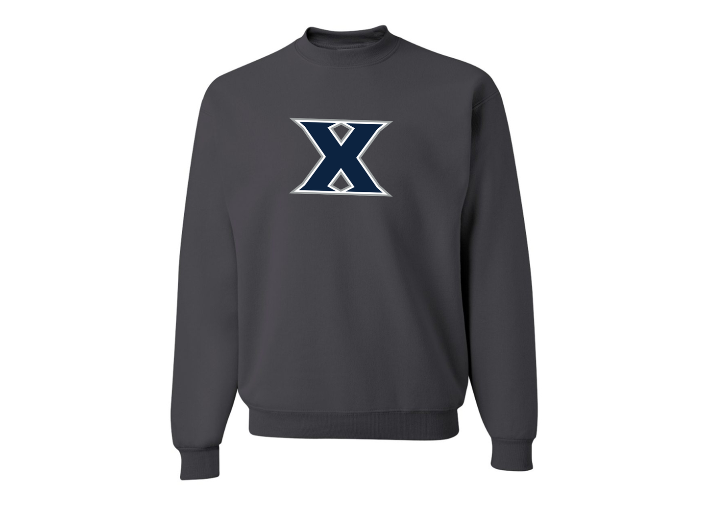 Men's Xavier Musketeers JERZEES NuBlend Crewneck Sweatshirt