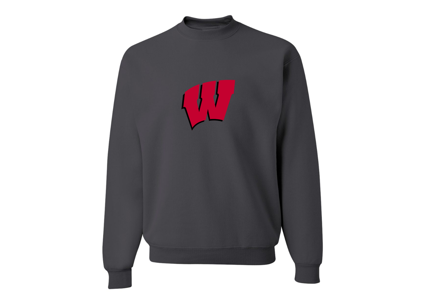 Men's Wisconsin Badgers JERZEES NuBlend Crewneck Sweatshirt